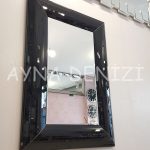 Çizgi Small Black Model Modern Ayna-7