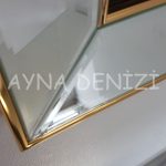 İhlas Suresi Yazılı Model Altın Renk Ayna Çerçeveli Tablo-22