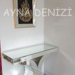İhlas Suresi Yazılı Model Altın Renk Ayna Çerçeveli Tablo-6