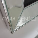 İhlas Suresi Yazılı Model Gümüş Renk Ayna Çerçeveli Tablo-23