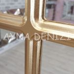 Latina Model Altın Renk Dekoratif Pencere Ayna-13