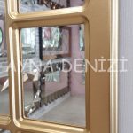 Latina Model Altın Renk Dekoratif Pencere Ayna-14