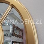 Latina Model Altın Renk Dekoratif Pencere Ayna-15
