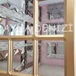 Latina Model Altın Renk Dekoratif Pencere Ayna-22