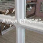 Latina Model Beyaz Renk Dekoratif Pencere Ayna-15