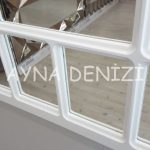 Latina Model Beyaz Renk Dekoratif Pencere Ayna-17