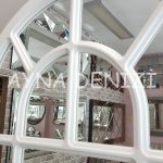 Latina Model Beyaz Renk Dekoratif Pencere Ayna-18