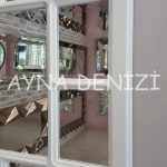 Latina Model Beyaz Renk Dekoratif Pencere Ayna-19