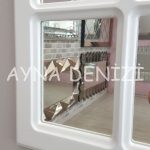 Latina Model Beyaz Renk Dekoratif Pencere Ayna-20