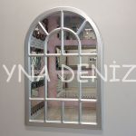 Latina Model Gümüş Renk Dekoratif Pencere Ayna-1
