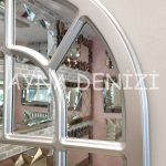 Latina Model Gümüş Renk Dekoratif Pencere Ayna-16