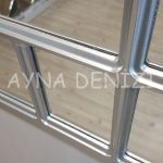 Latina Model Gümüş Renk Dekoratif Pencere Ayna-19