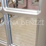 Latina Model Gümüş Renk Dekoratif Pencere Ayna-23