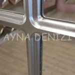 Latina Model Gümüş Renk Dekoratif Pencere Ayna-24