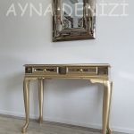 Çizgi Tiny Bronze Model Modern Ayna-14