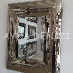 Çizgi Tiny Bronze Model Modern Ayna-2