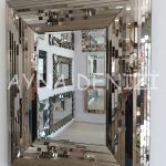 Çizgi Tiny Bronze Model Modern Ayna-4