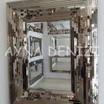 Çizgi Tiny Bronze Model Modern Ayna-5