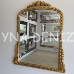 Lady Model Altın Renk Dekoratif Ayna-1