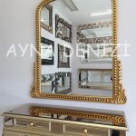 Lady Model Altın Renk Dekoratif Ayna-14