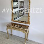 Lady Model Altın Renk Dekoratif Ayna-15