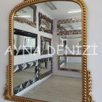 Lady Model Altın Renk Dekoratif Ayna-3