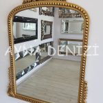 Lady Model Altın Renk Dekoratif Ayna-5