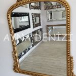 Lady Model Altın Renk Dekoratif Ayna-6