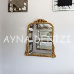 Lady Model Altın Renk Dekoratif Ayna-8