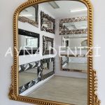 Lady Model Altın Renk Dekoratif Ayna-9