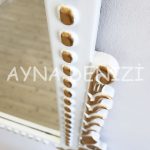 Lady Model Beyaz Altın Renk Dekoratif Ayna-20