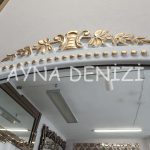 Lady Model Beyaz Altın Renk Dekoratif Ayna-22