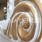 Lady Model Beyaz Altın Renk Dekoratif Ayna-24