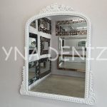 Lady Model Beyaz Renk Dekoratif Ayna-1
