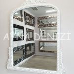 Lady Model Beyaz Renk Dekoratif Ayna-11