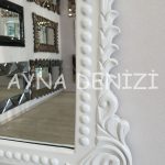 Lady Model Beyaz Renk Dekoratif Ayna-17