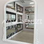 Lady Model Beyaz Renk Dekoratif Ayna-2