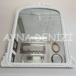 Lady Model Beyaz Renk Dekoratif Ayna-7