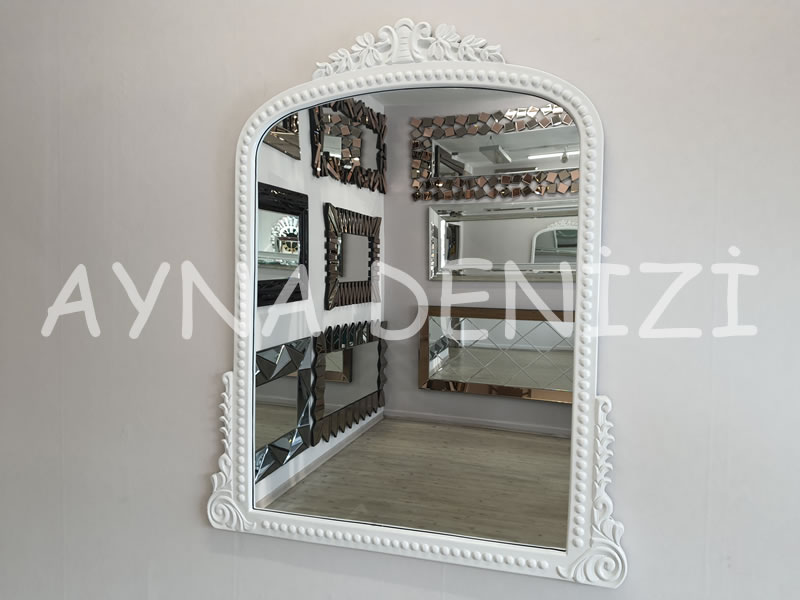 Lady Model Beyaz Renk Dekoratif Ayna