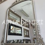 Lady Model Gümüş Renk Dekoratif Ayna-6