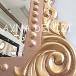 Lady Model Rose Gold Altın Renk Dekoratif Ayna-15