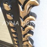 Lady Model Siyah Altın Renk Dekoratif Ayna-13