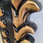 Lady Model Siyah Altın Renk Dekoratif Ayna-20