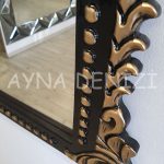 Lady Model Siyah Altın Renk Dekoratif Ayna-23