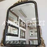 Lady Model Siyah Altın Renk Dekoratif Ayna-3