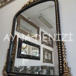 Lady Model Siyah Altın Renk Dekoratif Ayna-4