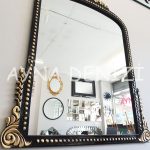 Lady Model Siyah Altın Renk Dekoratif Ayna-6