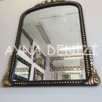 Lady Model Siyah Altın Renk Dekoratif Ayna-8