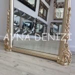Matmazel Model Platin Altın Renk Boy Aynası-12