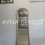 Matmazel Model Platin Altın Renk Boy Aynası-7